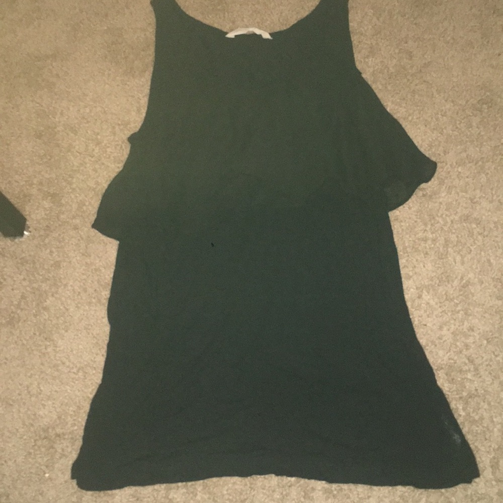 Sheer Ruffle Tank